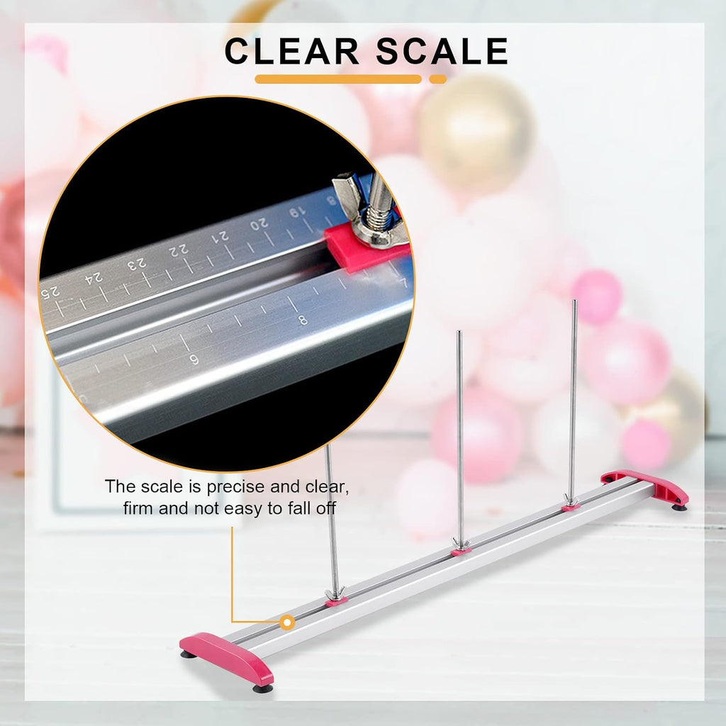 Balloon Sizer Ruler, 0-12 inch Adjustable Metal Solid Measuring Tool