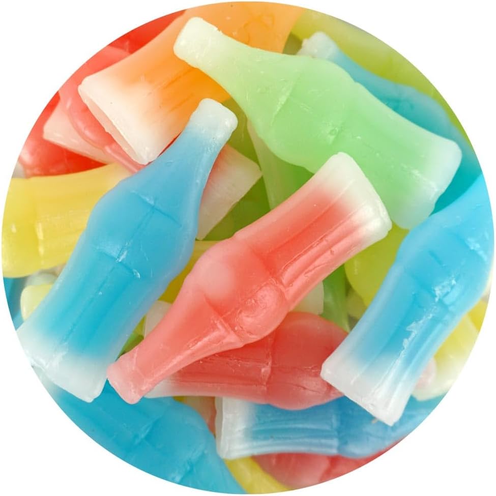 Nik-L-Nips Wax Bottle Candy, 4lb Bulk Bag, Wax Bottle Filled With Juice, Nost...