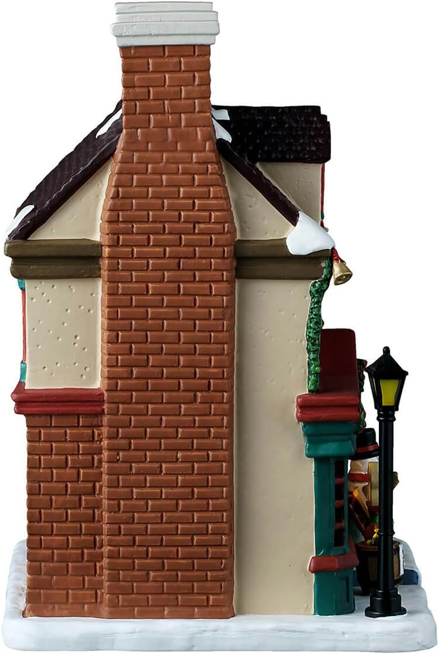 lemax the five pence shoppe, lighted buildings, #55344 shown in use