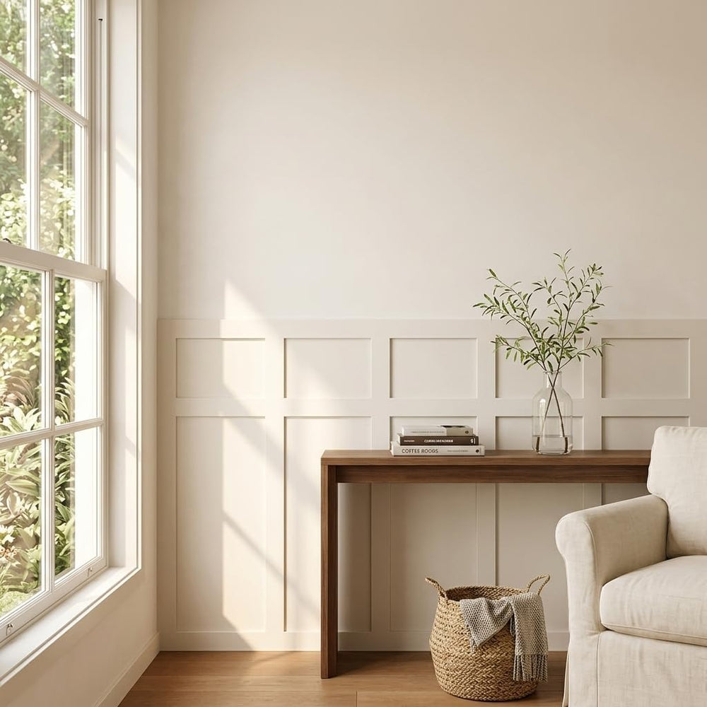 Board and Batten Wall Panel Kit, Paintable Wainscoting Panels