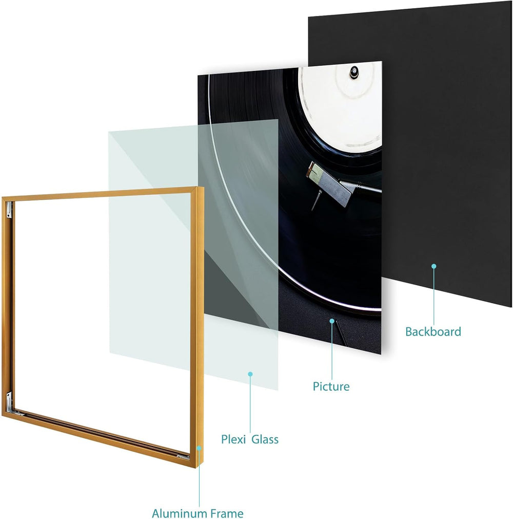 Golden State Art 12.5x12.5 Bronze Aluminum Album Frame 10 Pack