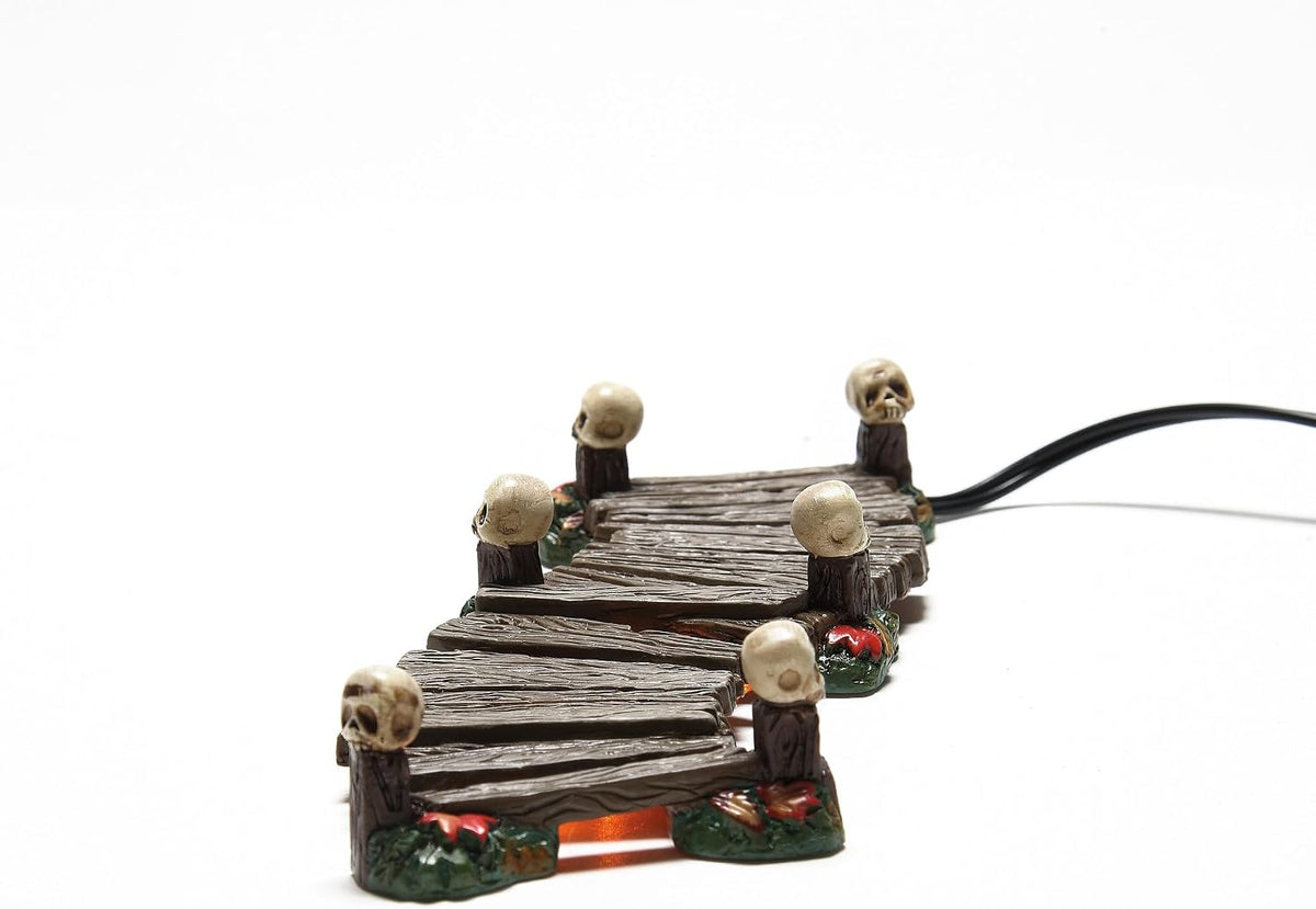 department 56 village collection accessories halloween haunted boardwalk, side view