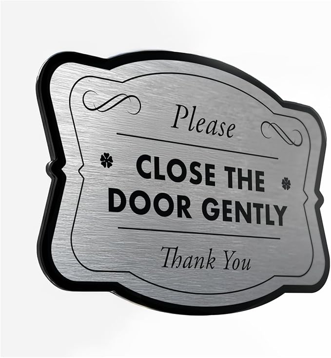 Custom Decorative Outdoor Metal Sign, Personalized Aluminum Driveway Sign, Waterproof, Made In USA, Design 3 Metallic Silver 30x24 In