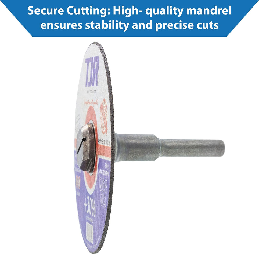 TJR© Mounting Mandrel for Cut-Off Wheels - Versatile 3/8-inch Arbor Hole and ...