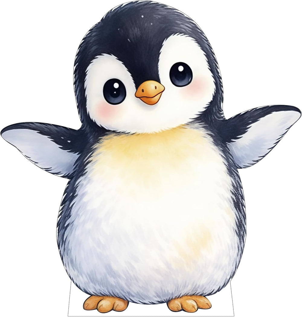 Cartoon Penguin Life Size Cardboard Cutout Standee, 4FT, 1 PC