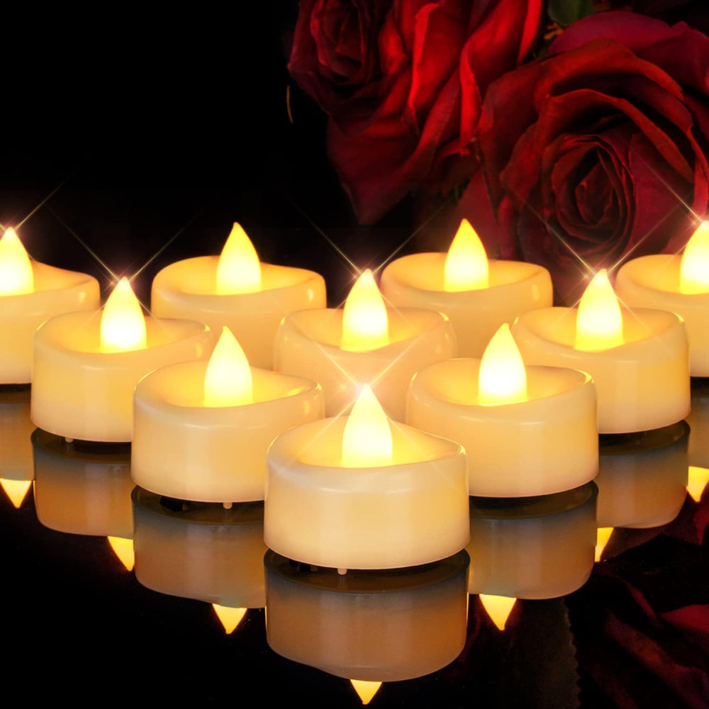 Flameless Candles, 100 Pack LED Tea Lights Candles Battery Operated, Last 200...