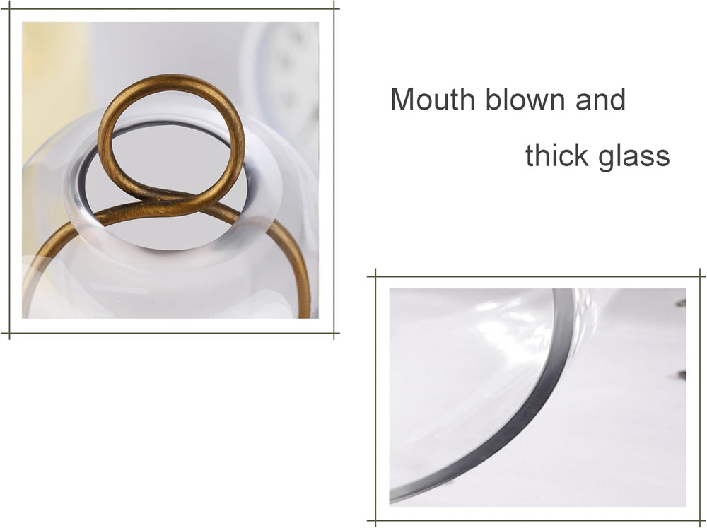 5" & 4" Wide Versatile Metal Candle Holder with Handmade Sturdy...