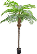 Artificial Palm Trees for Outdoors,6.5ft Tall Fake Plant for Indoor/Outdoor