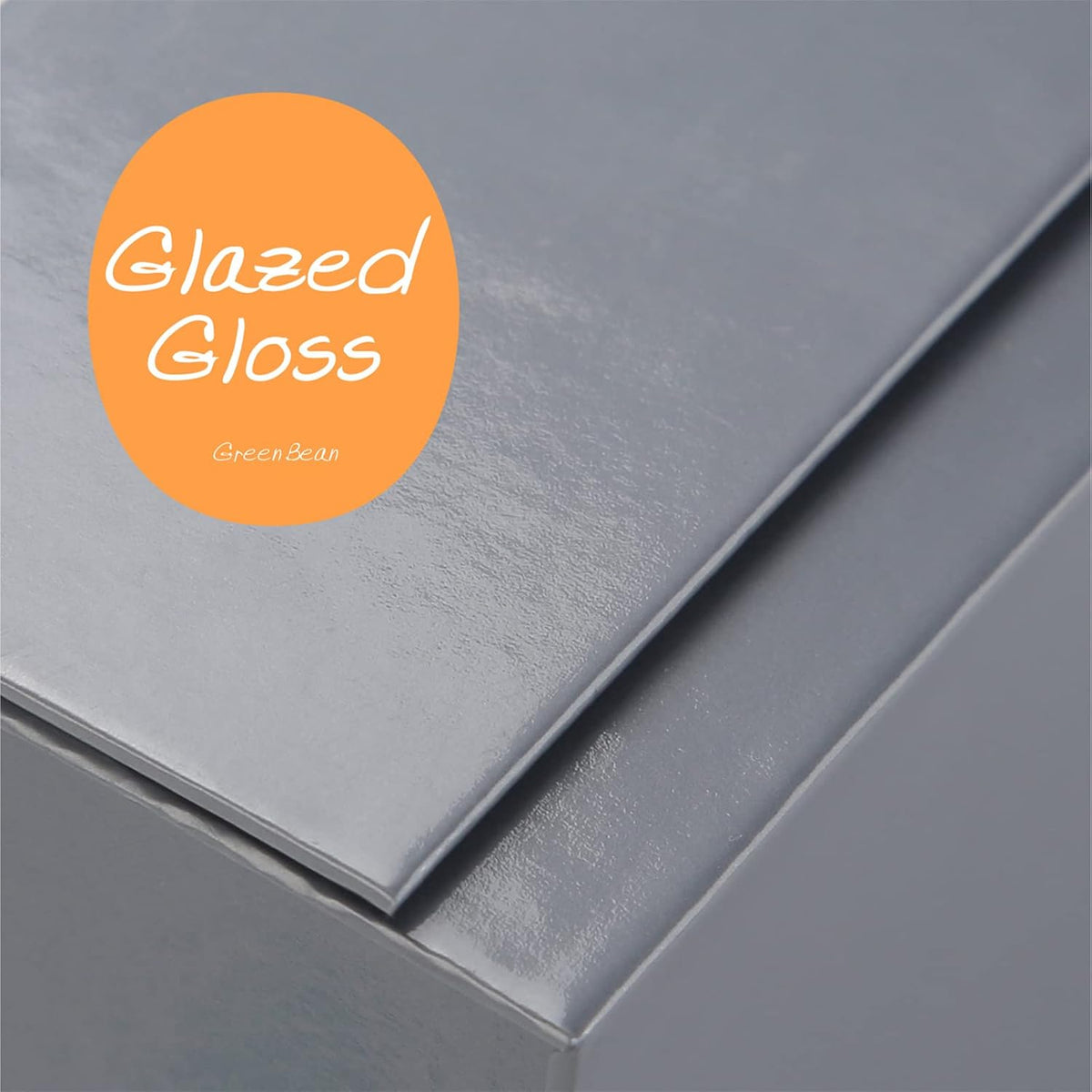 green bean 6 gift boxes 11x7.8x2.3 inches, grey showing dimensions