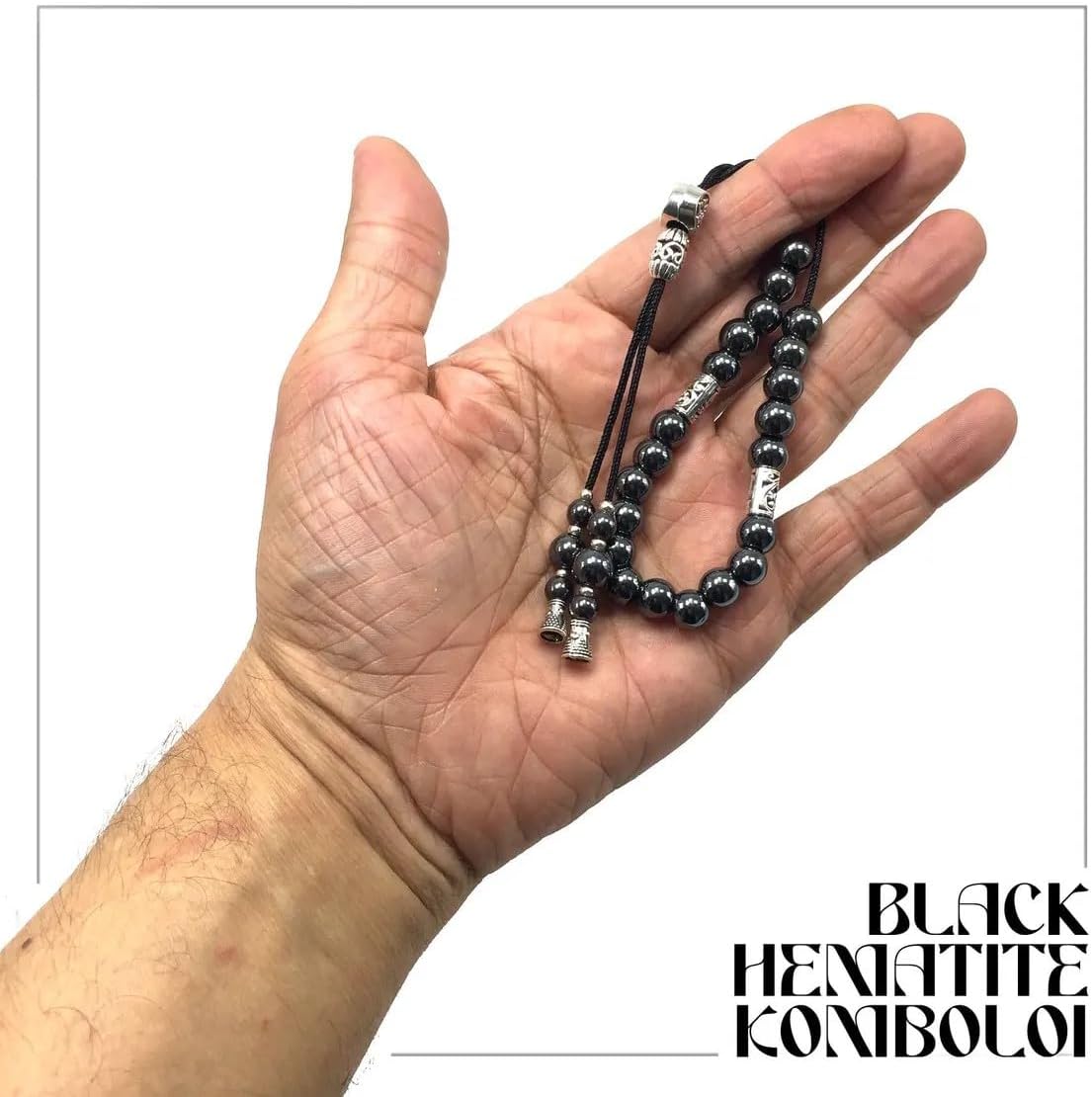 design - greek komboloi series- worry beads begleri, side view