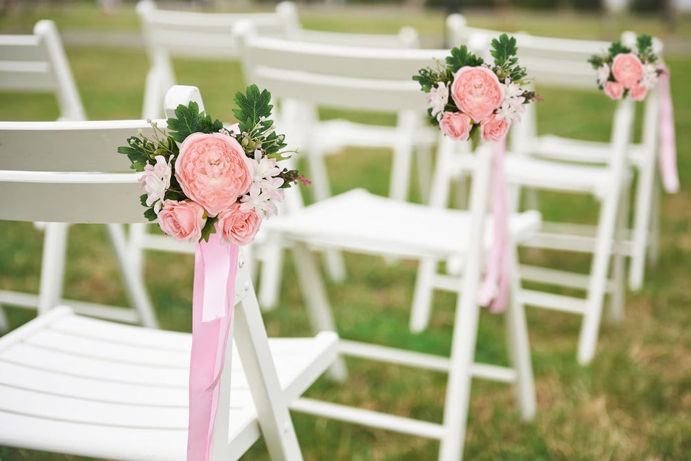 2 Pack Artificial Peony Garland Flowers, 12ft Floral Greenery Garland Rose Fl...
