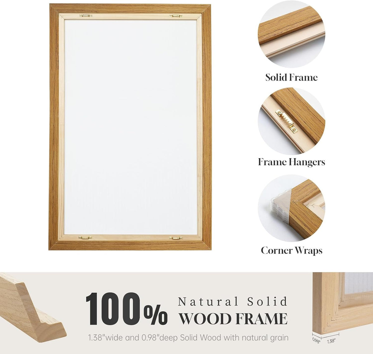 large framed green forest landscape wall art for, package contents