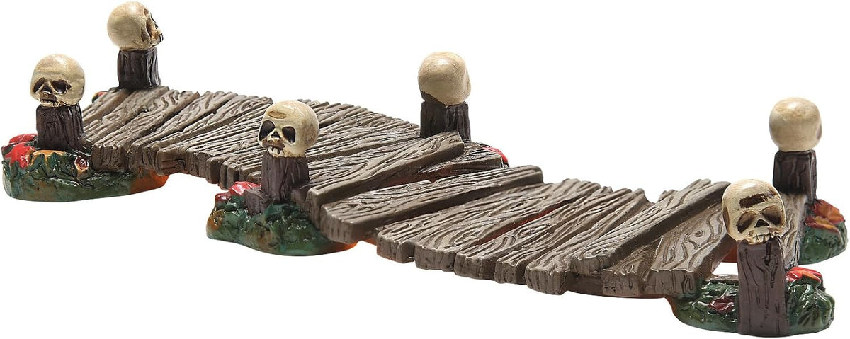 Department 56 Village Collection Accessories Halloween Haunted Boardwalk Landscape Lit Figurine, 6.2 Inch, Multicolor