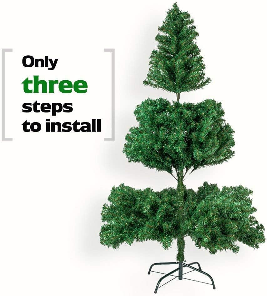 Bonnlo Upgraded Full 7 Feet Unlit Artificial Full 1100 Tips Branches Christma...