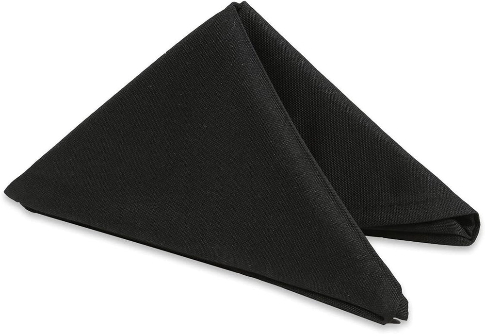 150 pcs Black 20"x20" Polyester Cloth Napkins