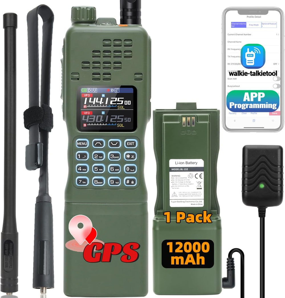 BAOFENG Radio AR-152 PRO Ham Radio Handheld 10W Rechargeable Walkie Talkies L...