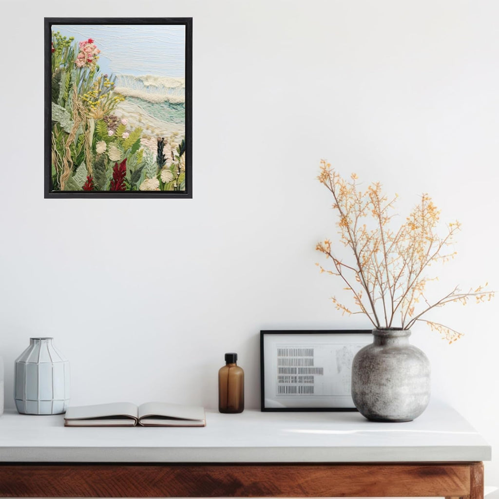 floater frames for 12"x18" art paintings with 0.6"~0.9" shown in use