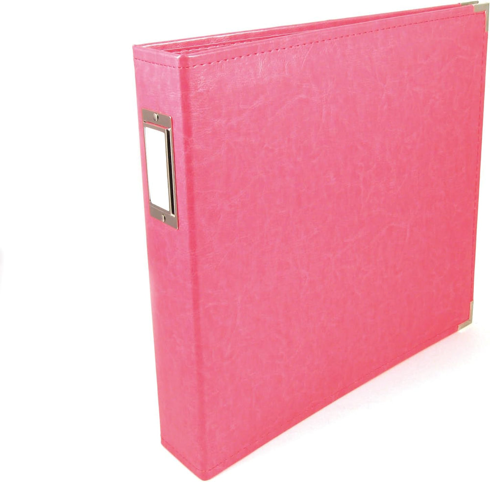 We R Memory Keepers 12x12 Photo Album - Faux Leather with 5 Page Protectors a...