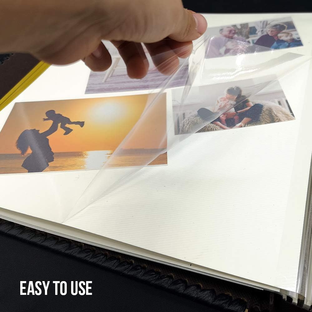 Photo Album Self Adhesive, Huge Magnetic Self-Stick Page Picture Album with L...
