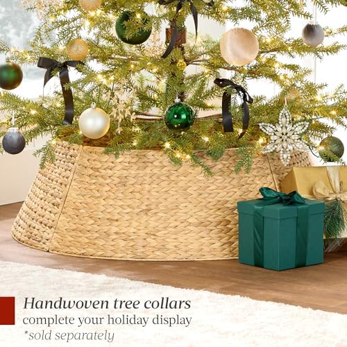 Best Choice Products Pre-Lit Sparse Christmas Tree 9ft Artificial Pine Holiday Décor Aspen Noble Fir w/ 2-in-1 White & Multicolor LED Lights