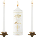 Frienda Unity Candles for Wedding Ceremony Set Wedding Unity Taper Candles Catholic Religious Ceremony Accessories(Charming Style) (3 Pcs)