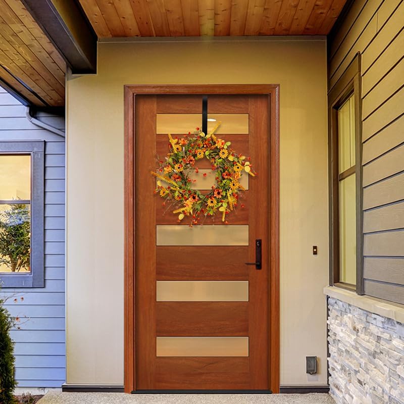 Fall Wreath for Front Door 26 inch Autumn Sunflower Harvest Outdoor