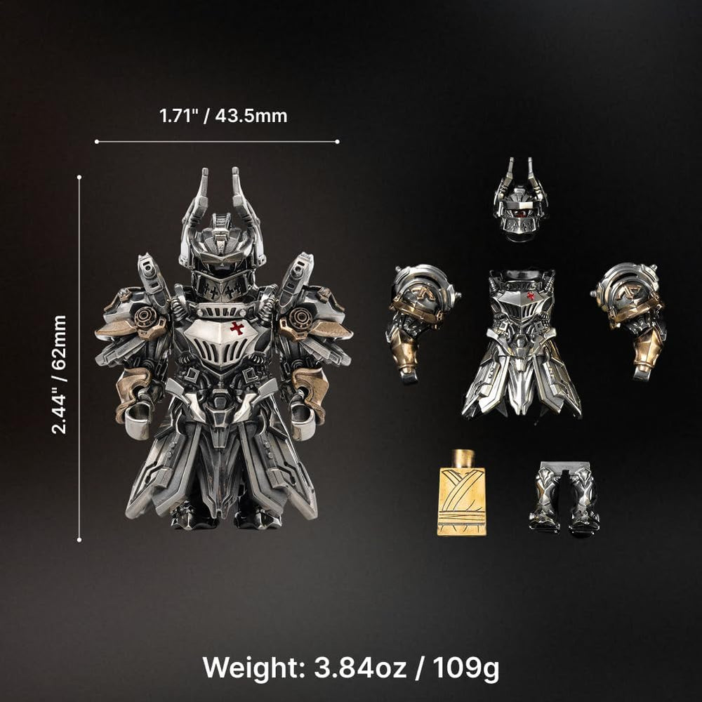 COPPERTIST.WU Mech Justicar Knight Figure Gothic Mecha Fantasy Statue Ornamen...