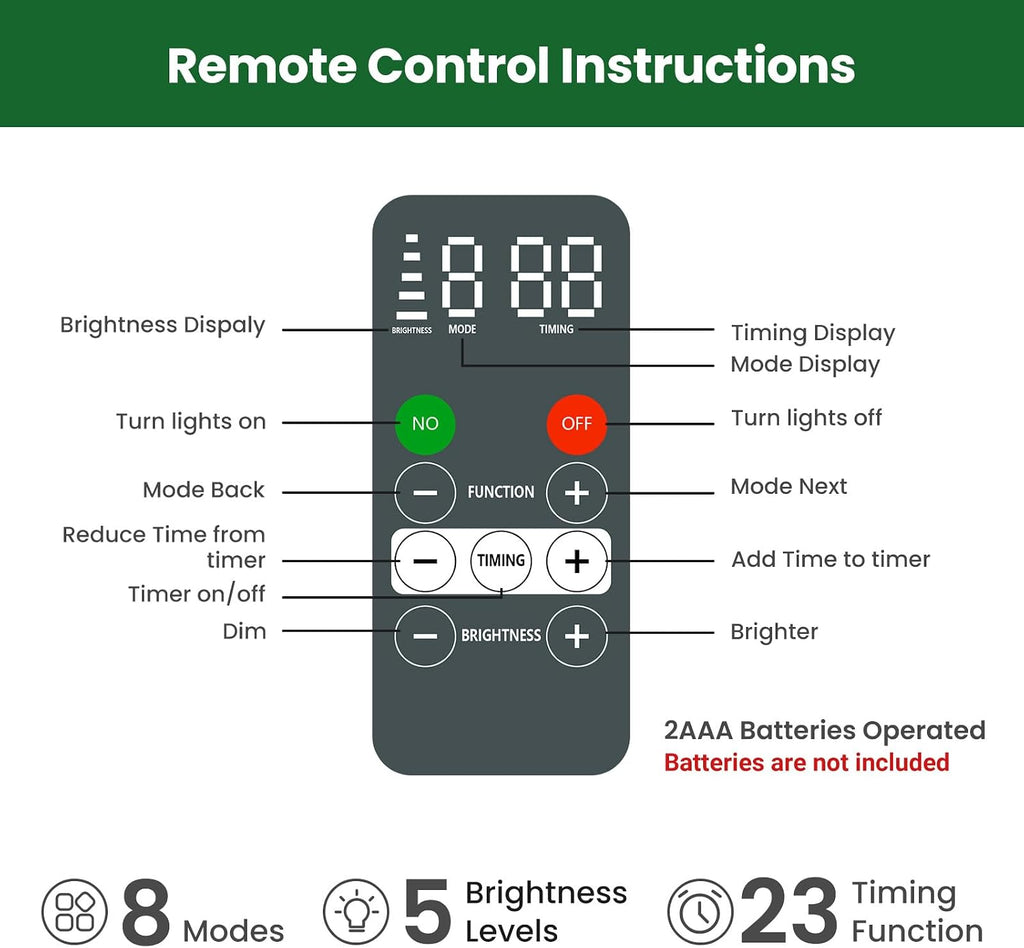 SHareconn 6.5ft Prelit Premium Artificial Classic Spruce Christmas Tree with Remote Control,Timer