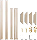 Texas Art DIY Wood Stretcher Bars for Canvas, Solid Wood Frame Kit, Easy to Assemble, Gallery Wrap for Oil Painting, Wall Posters, Customized Wooden Frame Kit for Diamond Painting, White, 28 x 40