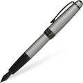 Cross Bailey Refillable Fountain Presented in a Premium Gift Box - Medium Point, Black Ink, Matte Gray