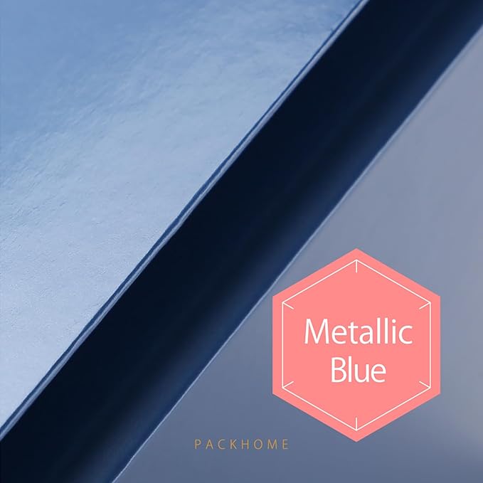PACKHOME 6 Gift Boxes 11.5x8x2.5 Inches, Sturdy Shirt Boxes with Magnetic Lids for Multiple Occasions (Glossy Blue)