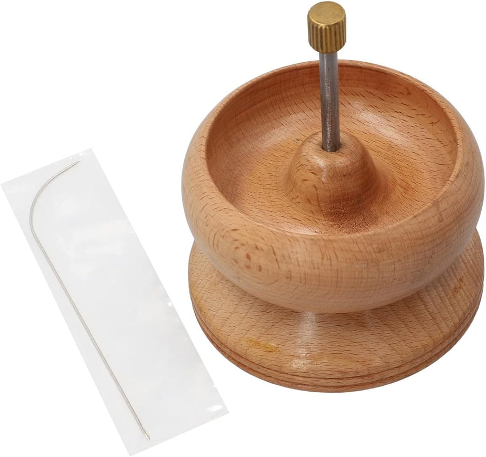 MegaCast Wooden Bead Spinner, Bead Loader Spinner with Needle Jewelry Making ...