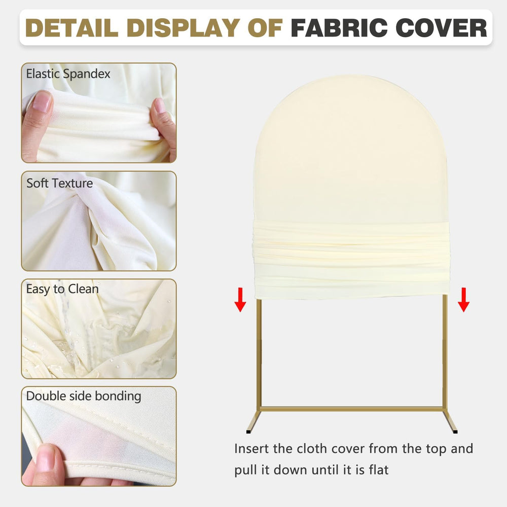 Arch Backdrop Stand and Cover Set, 3 Metal Balloon Arch Backdrop 7.2ft 6.6ft ...