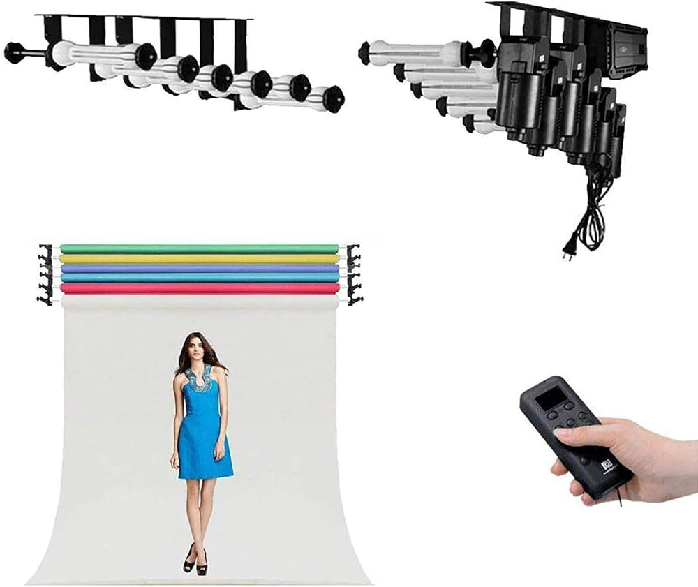 Fotoconic 6 Roller Motorized Electric Wall Ceiling Mount Background Support S...
