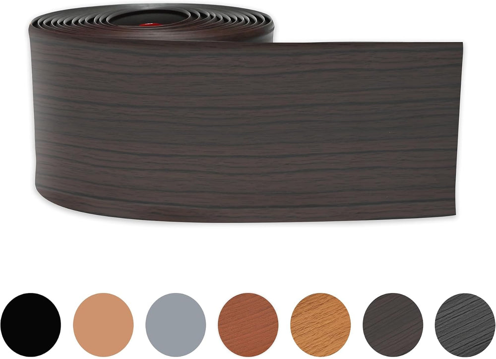 Black Walnut Wall Molding Trim 3 Inch x 20 Feet, Wall Base Baseboard Molding ...