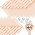 Sabary 120 Sheets Flower Wrapping Paper Bouquet Waterproof, Deep Champagne