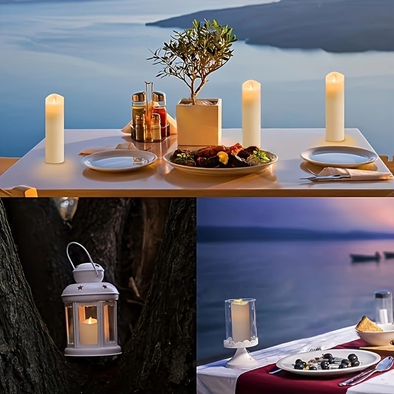 24Pack Flickering Flameless LED Candles with Remote Control,Waterproof Batter...