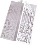 MillaSaw Lavender Laser Cut Wedding Invitations Gate invite Folder For Marriage Valentines Birthday Party 25 Sets (lavender, 4.9"x7.1")