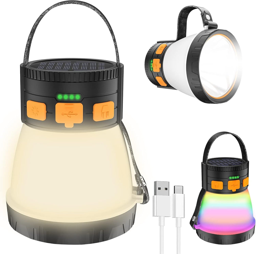 1500LM Camping Lantern Rechargeable, LED Camping Lantern Flashlight