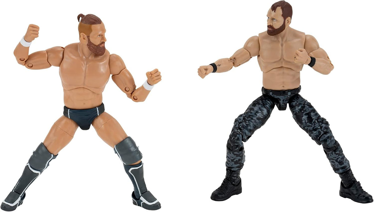 All Elite Wrestling Unrivaled Jon Moxley and Bryan Danielson Two Pack - Two 6-Inch Figures with Aew Microphones and Alternate Hand Accessories - Amazon Exclusive