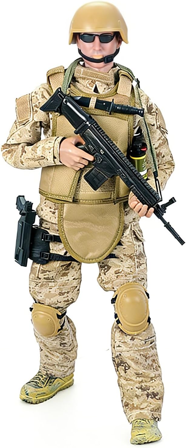 12 Inch Action Figures Military Set, 1/6 Scale Soldier Model Set with Weapons, Outfit and Other Accessories - Seal-NB01