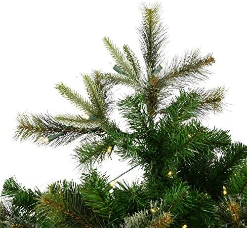 Vickerman 12' Cashmere Pine Artificial Christmas Tree - Warm White Dura-Lit® LED Lights - Faux Christmas Tree - Seasonal Indoor Home Decor - Realistic Christmas Tree