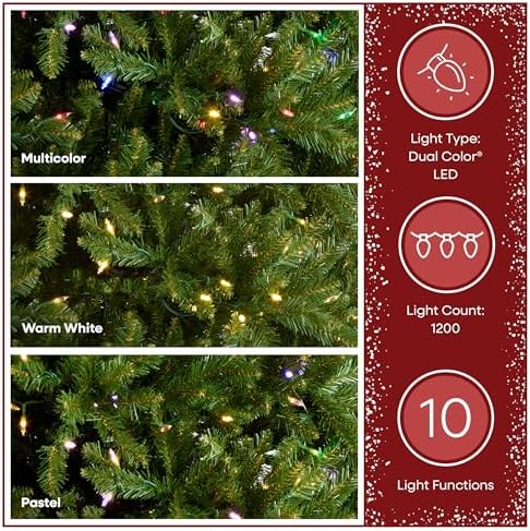 National Tree Company 12ft Pre-Lit Dunhill Fir Artificial Christmas Tree