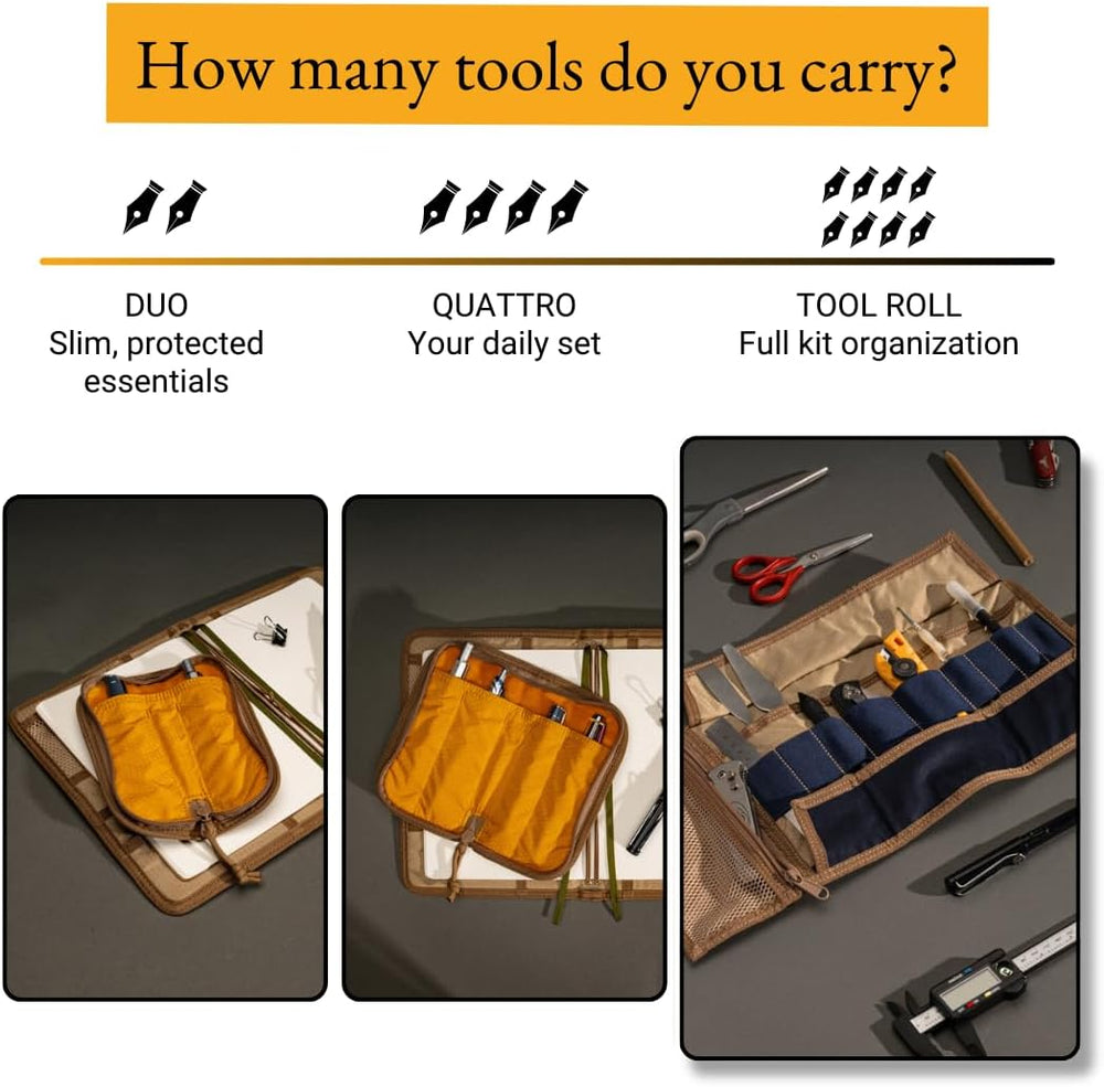 LOCHBY® Art & Electronic Organizer | EDC Roll-Up Tool Bag for Pen Lovers ...