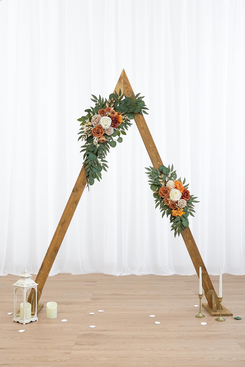Olalaka Artificial Flower Swag Set of 2 for Wedding Welcome Signs Floral Deco...