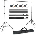 LINCO Lincostore Backdrop Support Stand Kit 10x6.5ft Adjustable Photography Studio Photo Background Support System with Carrying Bag for Green Screen Muslin, 4171 (10ft Wide 7ft high)