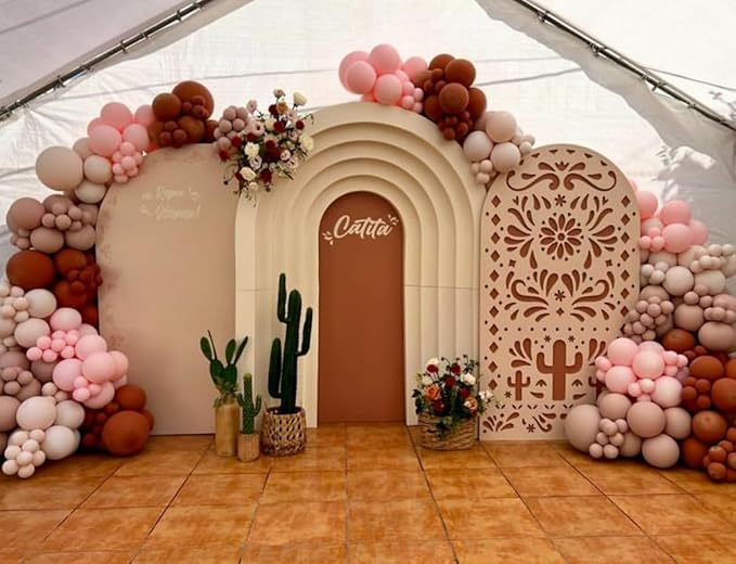 Mexico Theme Arch Stand Covers Fiesta Wedding Party Elastic Fabric Background Birthday Baptismx Baby Shower Decor Props (120x220cm(W48''H86''),G-3741)