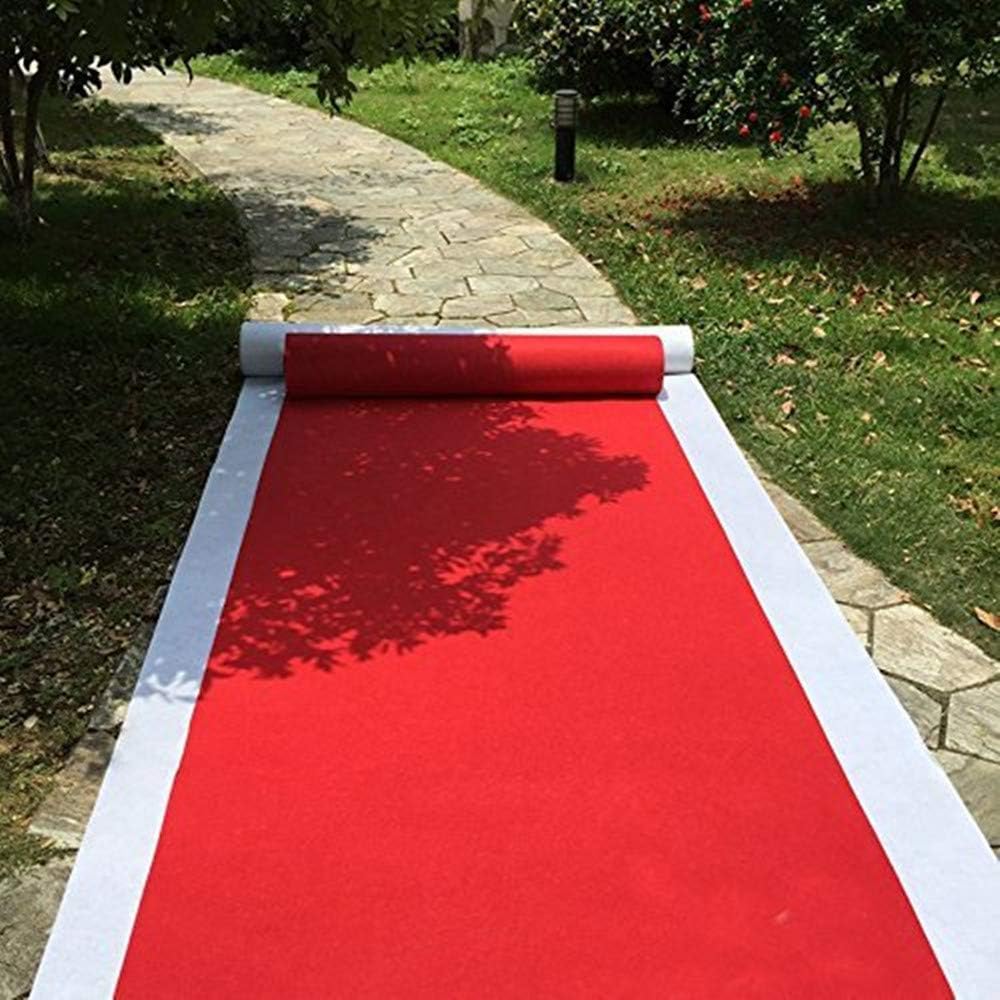 Aisle Runners Wedding Accessories 2mm Red Aisle Runner Carpet Rugs for Step a...