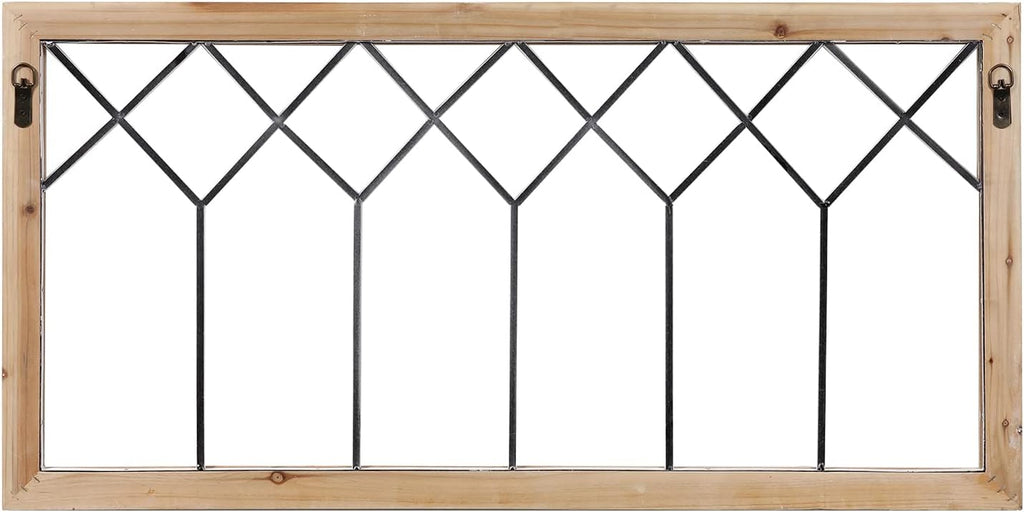 sintosin rustic wood window frame wall decor 40 on a desk or shelf
