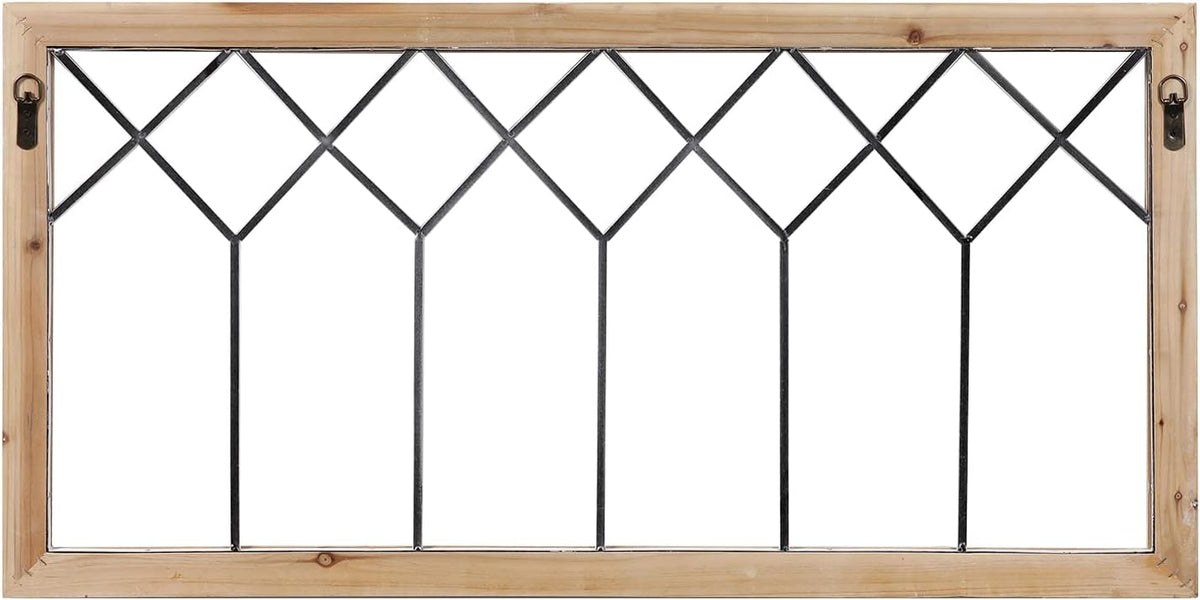 sintosin rustic wood window frame wall decor 40 on a desk or shelf